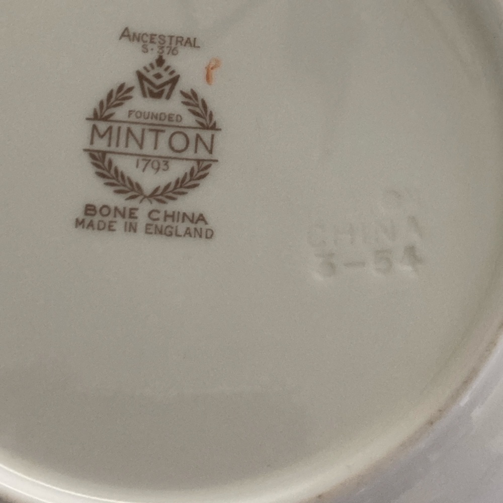 Minton 6 Piece Place Setting- Ancestral S-376 - Picture 12 of 14